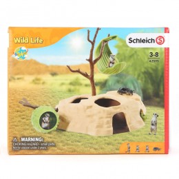 Schleich Wildlife Meerkat Hangout Animal Playset